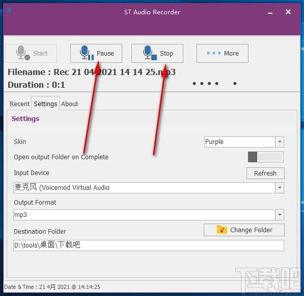 ST Audio Recorder,音频录制工具,音频录制